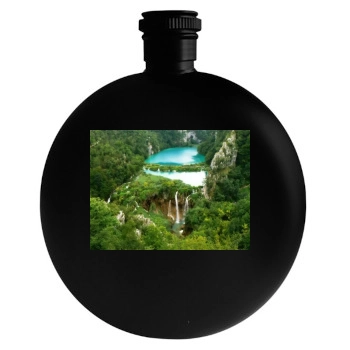 Waterfalls Round Flask