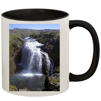 Waterfalls 11oz Colored Inner & Handle Mug