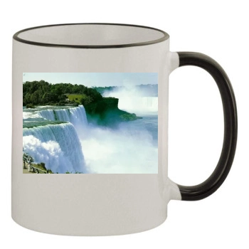 Waterfalls 11oz Colored Rim & Handle Mug