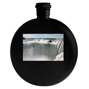 Waterfalls Round Flask