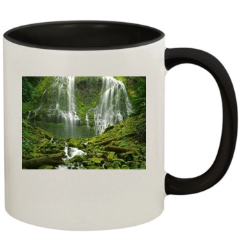 Waterfalls 11oz Colored Inner & Handle Mug