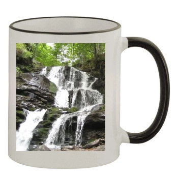 Waterfalls 11oz Colored Rim & Handle Mug