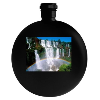 Waterfalls Round Flask