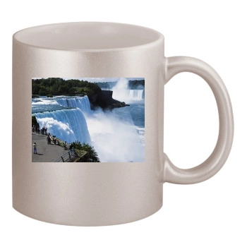 Waterfalls 11oz Metallic Silver Mug