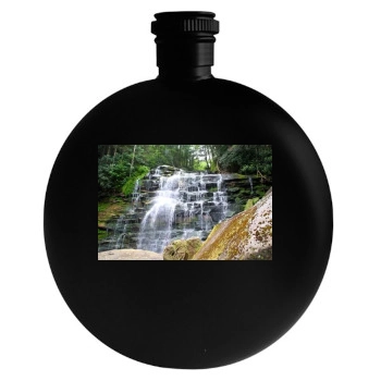 Waterfalls Round Flask