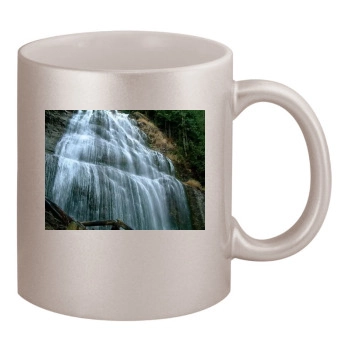 Waterfalls 11oz Metallic Silver Mug