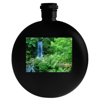 Waterfalls Round Flask