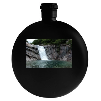 Waterfalls Round Flask