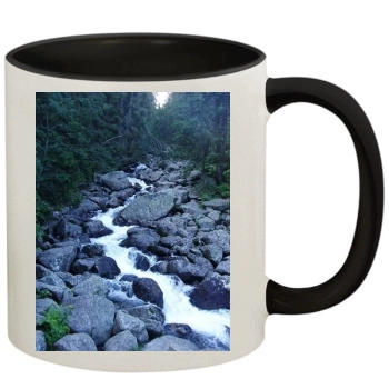 Waterfalls 11oz Colored Inner & Handle Mug