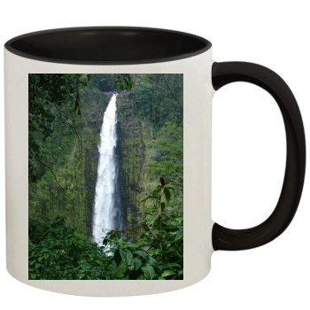 Waterfalls 11oz Colored Inner & Handle Mug