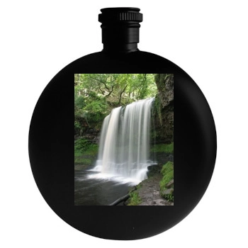 Waterfalls Round Flask