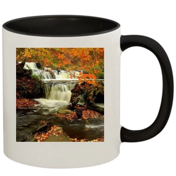 Waterfalls 11oz Colored Inner & Handle Mug