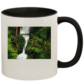 Waterfalls 11oz Colored Inner & Handle Mug