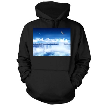 Waterfalls Mens Pullover Hoodie Sweatshirt