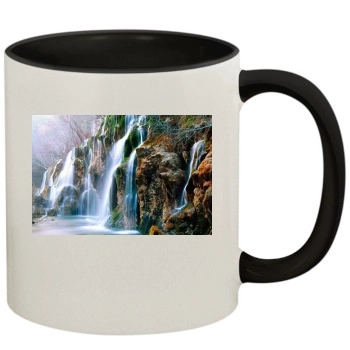 Waterfalls 11oz Colored Inner & Handle Mug