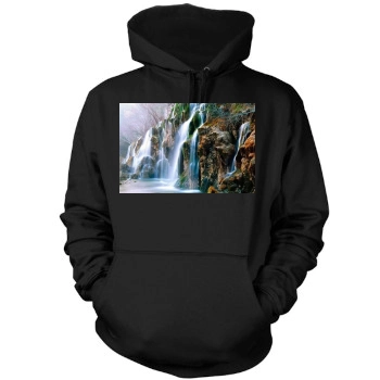 Waterfalls Mens Pullover Hoodie Sweatshirt