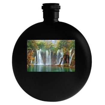 Waterfalls Round Flask