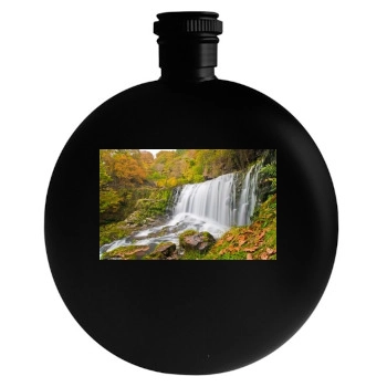 Waterfalls Round Flask