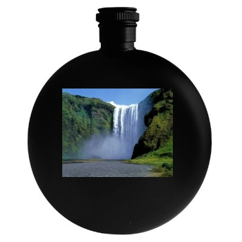 Waterfalls Round Flask