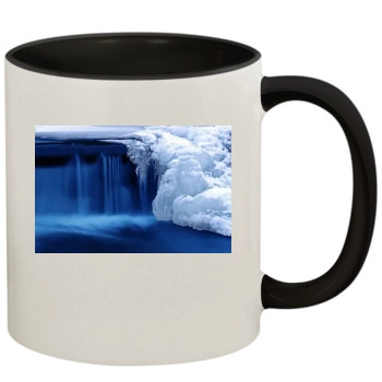 Waterfalls 11oz Colored Inner & Handle Mug