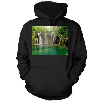 Waterfalls Mens Pullover Hoodie Sweatshirt