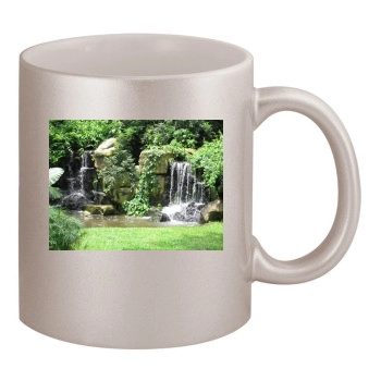 Waterfalls 11oz Metallic Silver Mug