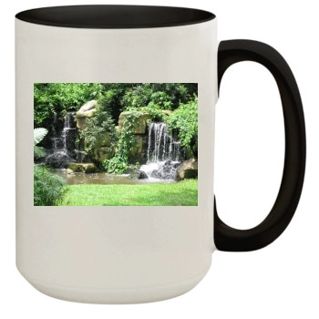 Waterfalls 15oz Colored Inner & Handle Mug