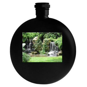 Waterfalls Round Flask