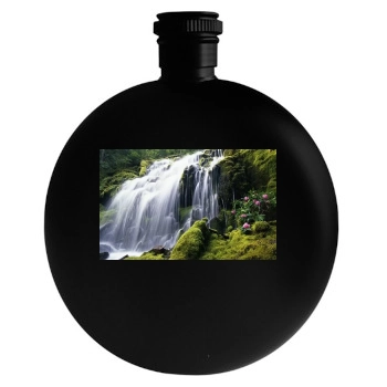 Waterfalls Round Flask