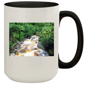 Waterfalls 15oz Colored Inner & Handle Mug