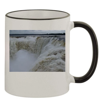 Waterfalls 11oz Colored Rim & Handle Mug