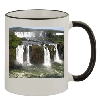 Waterfalls 11oz Colored Rim & Handle Mug