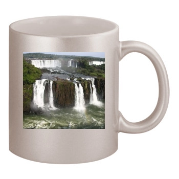 Waterfalls 11oz Metallic Silver Mug