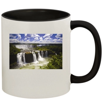 Waterfalls 11oz Colored Inner & Handle Mug