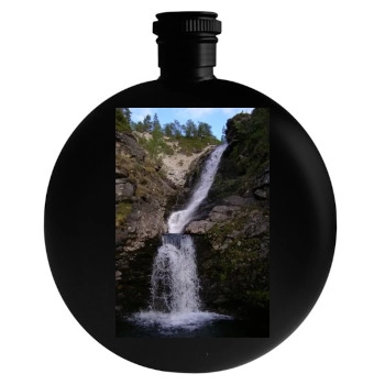 Waterfalls Round Flask