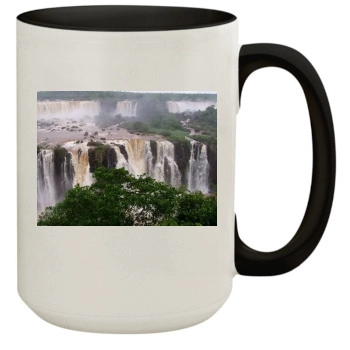 Waterfalls 15oz Colored Inner & Handle Mug