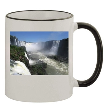 Waterfalls 11oz Colored Rim & Handle Mug