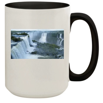 Waterfalls 15oz Colored Inner & Handle Mug