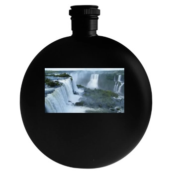 Waterfalls Round Flask