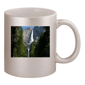 Waterfalls 11oz Metallic Silver Mug