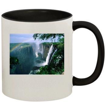 Waterfalls 11oz Colored Inner & Handle Mug