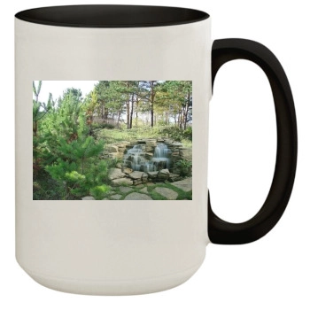 Waterfalls 15oz Colored Inner & Handle Mug