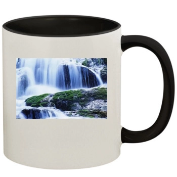 Waterfalls 11oz Colored Inner & Handle Mug