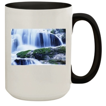 Waterfalls 15oz Colored Inner & Handle Mug