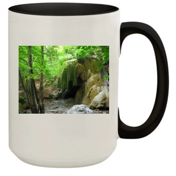 Waterfalls 15oz Colored Inner & Handle Mug