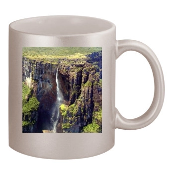 Waterfalls 11oz Metallic Silver Mug