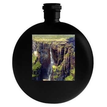 Waterfalls Round Flask