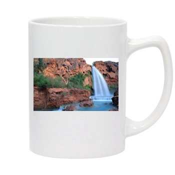 Waterfalls 14oz White Statesman Mug