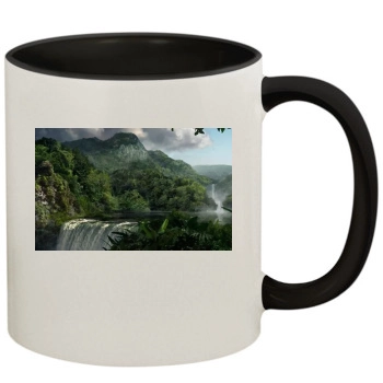 Waterfalls 11oz Colored Inner & Handle Mug