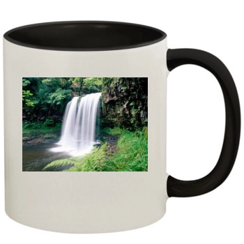 Waterfalls 11oz Colored Inner & Handle Mug